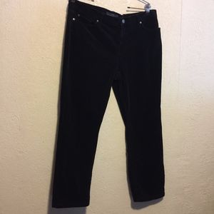 LRL Ralph Lauren Jeans Black Velvety Corduroy Pant